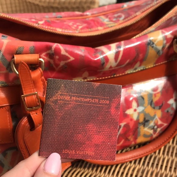 LOUIS VUITTON
Richard Prince Pink Denim Defile Weekender GM Pulp Bag - Picture 5 of 9